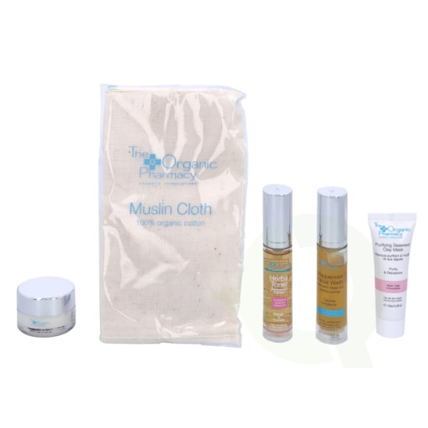 The Organic Pharmacy Clear Skincare Set 40 ml Face Wash 10ml/Cla
