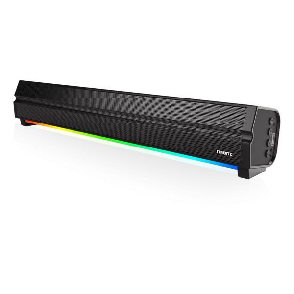 Streetz SB100 Bluetooth Soundbar, RGB light, micro SD slot