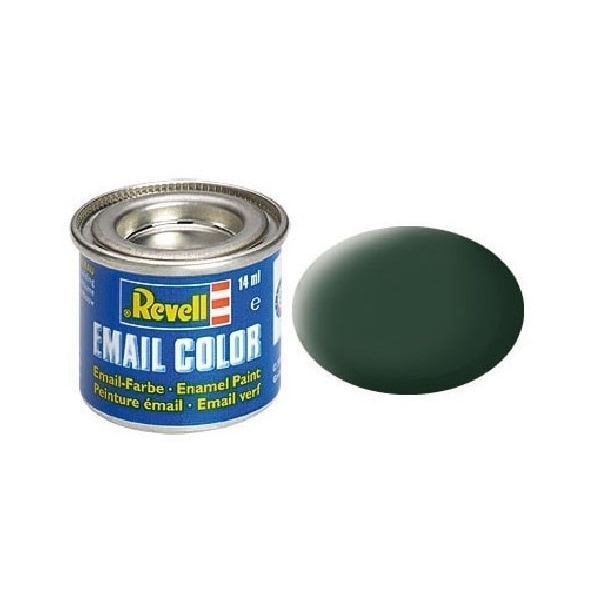 Revell Enamel 14 ml. dark green mat RAF Grøn