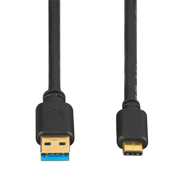 HAMA USB 3.1 -kaapeli USB-C uros - USB-A 1,8 m kullattu TL