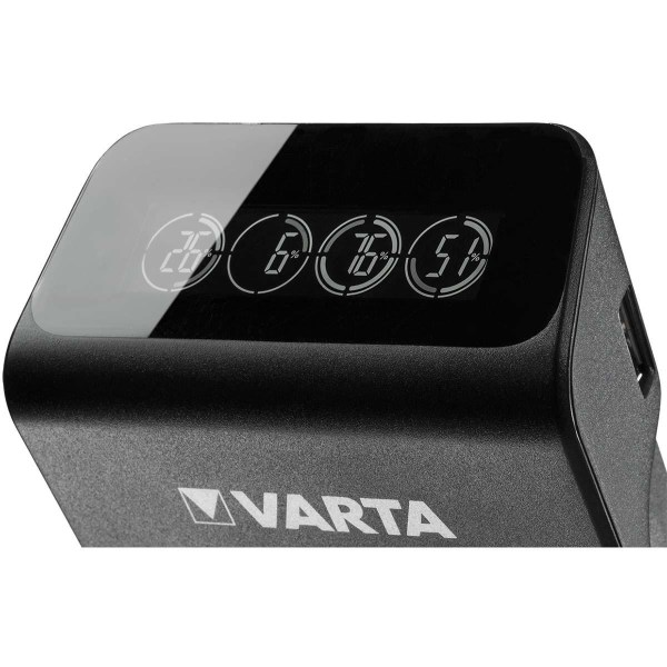 Varta NiMH LCD Plug Charger+ (AA, AAA & 9 Volt) inklusive 4x AA