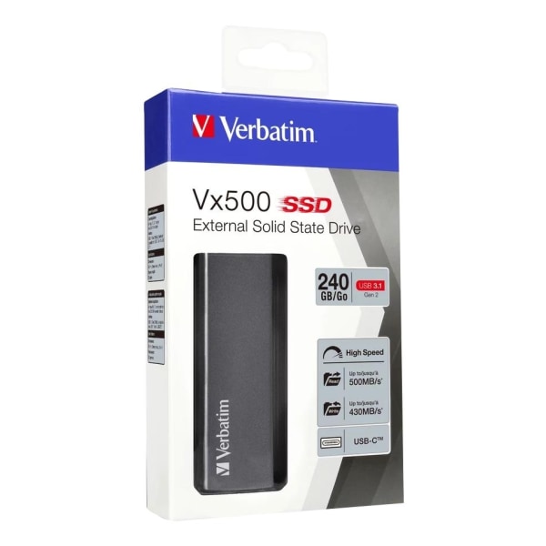 Verbatim Vx500 Ekstern SSD USB 3.1 G2 240GB