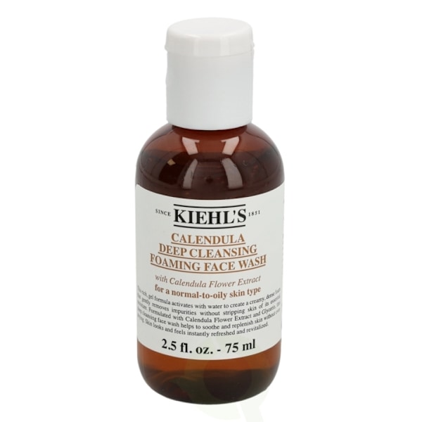 Kiehls Kiehl's Calendula Deep Cleansing Foaming Face Wash 75 ml For A Normal-To-Oily Skin Type