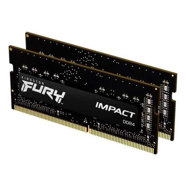 Kingston 16GB 2666MHz DDR4 RAM-minnen CL15 SODIMM (Set med 2st) FURY Impact