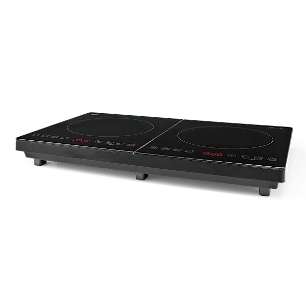 Nedis Kogeplade | Kogeplader: 2 | 3500 W | Overophedningsbeskyttelse | Sort | Timer | Turbo-handling | Børnelås