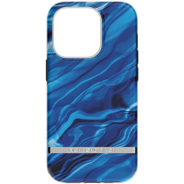Richmond & Finch iPhone 14 Pro case, Blue Waves Blå