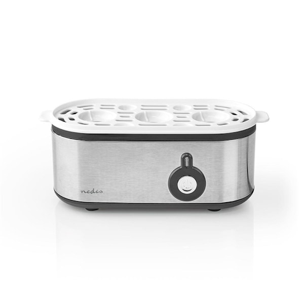 Nedis äggkokare | 3 ägg | Mätglaset | Aluminium / Svart