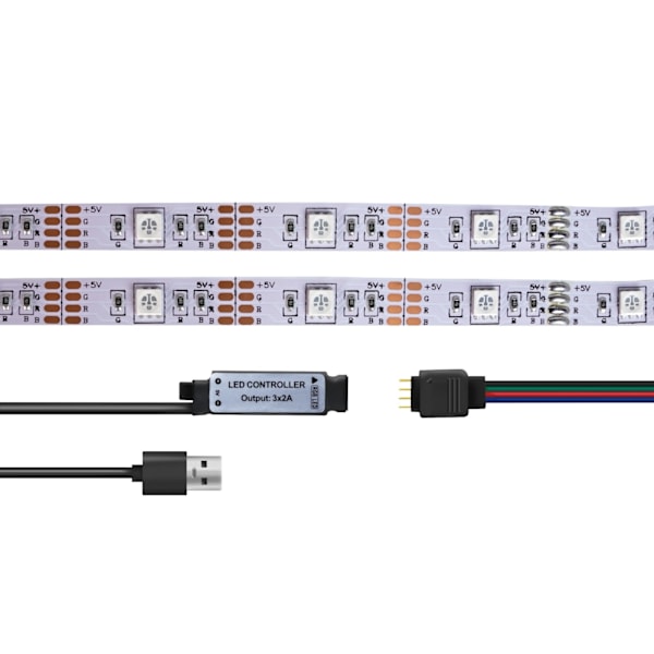 LogiLink RGB LED-strip med fjärr. 3 meter
