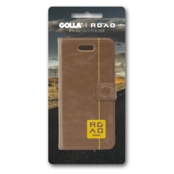 GOLLA ROAD Mobil Booklet Andie Brun iPhone 5/5s/SE G1601 Brun