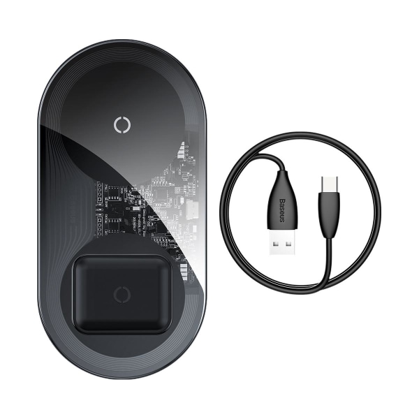 Baseus wireless charger 2-in-1 18W, Transparent