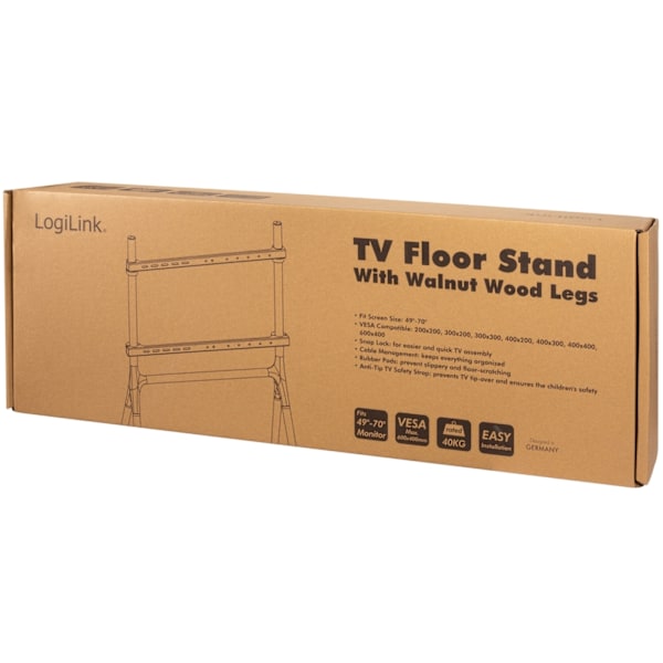 LogiLink Golvstativ till TV 49-70" Svar