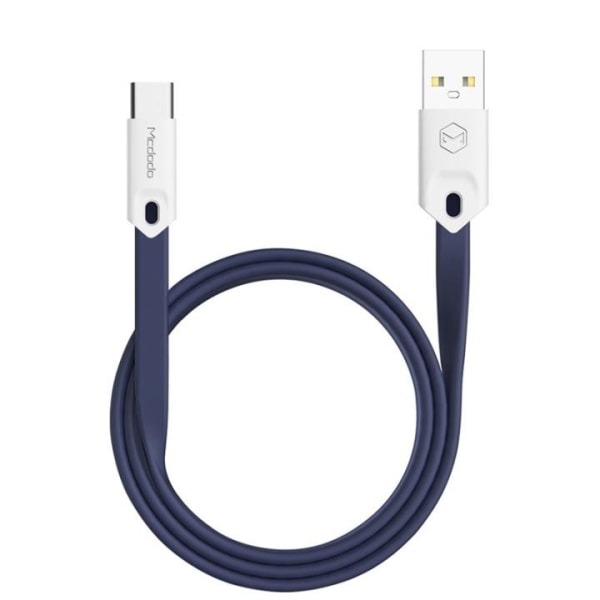 Mcdodo Litteä latauskaapeli USB-C 2.4A 1m, sininen