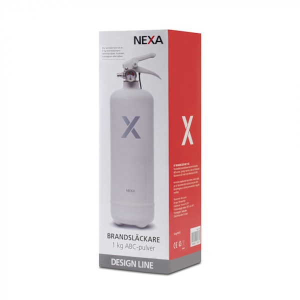 Nexa Fire & Safety Brandsläckare Vit 1kg 8A