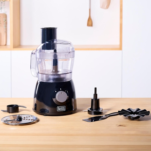 BLACK+DECKER Foodprocessor 600W Sort