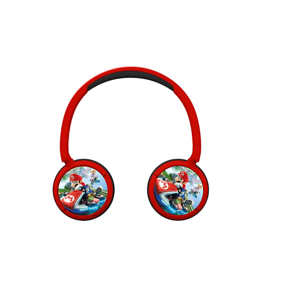 Super Mario Hörlur On-Ear Junior Trådlös 85dB/95dB Röd