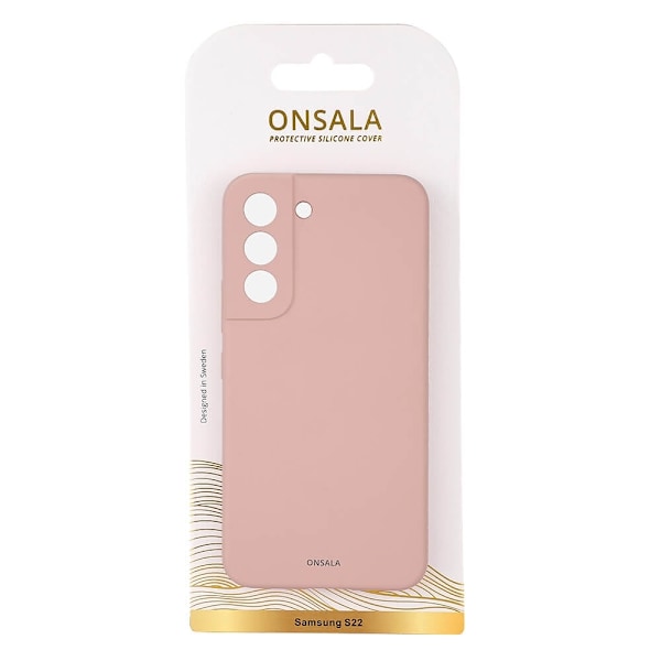 Onsala Mobilskal Silikon Sand Pink - Samsung S22 Rosa