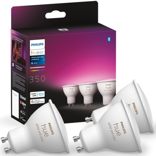 Philips Hue White and Color Ambiance GU10 3-pack