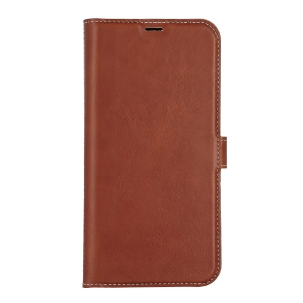 Essentials iPhone 14 Pro Max Leather wallet,detach,Brown Brun