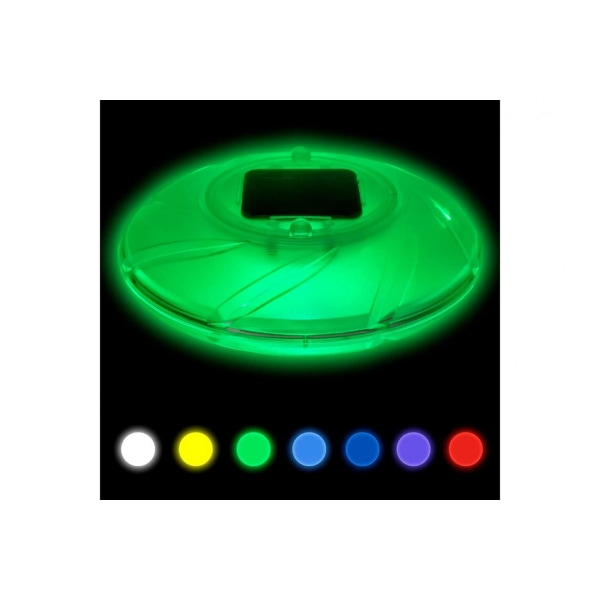Bestway Flytande Poolbelysning LED-solcellslampa, 7 färger, 18cm