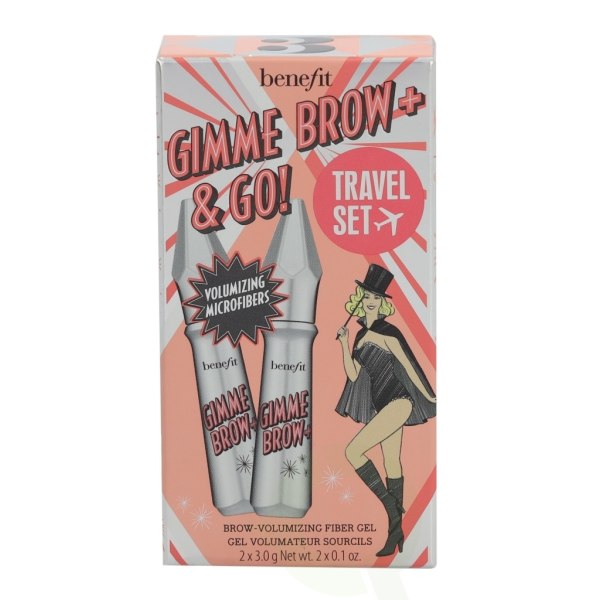 Benefit Gimme Brow + & Go Brow Volumizing Fiber Gel Sæt 6 gr 2x3