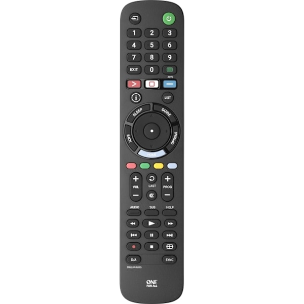 One For All URC 4912 universell fjärrkontroll för Sony TV-apparater Sort