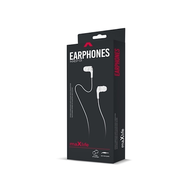 Maxlife MXEP-01 - In-Ear-kuulokkeet, valkoinen Vit