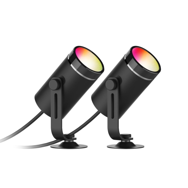 DELTACO SMART HOME SH-GLK01, Smart RGB-trädgårdsbelysning, svart