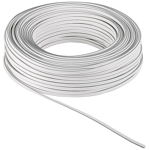 Goobay Högtalarkabel vit CCA 10 m rulle, tvärsnitt 2 x 4,0 mm²