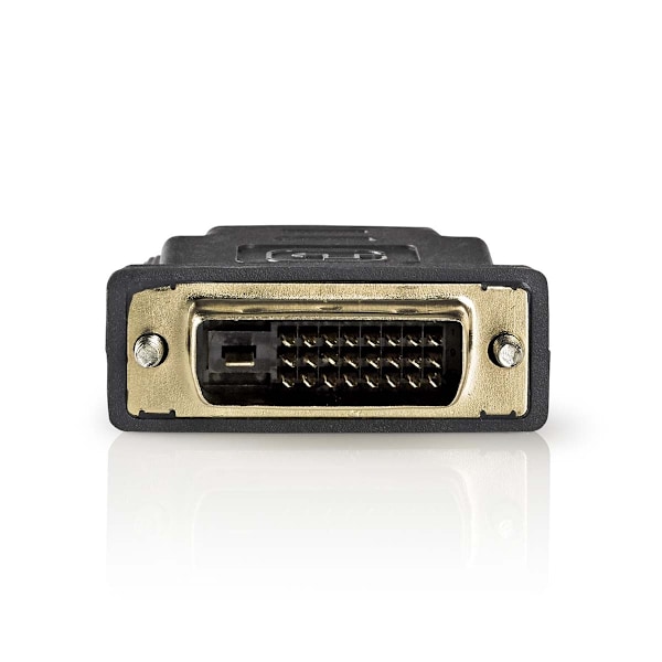 Nedis HDMI™ -sovitin | HDMI™ Ulostulo | DVI-D 24+1-Pin Uros | Kullattu | Suora | PVC | Antrasiitti | 1 kpl | Ikkunallinen laatikko