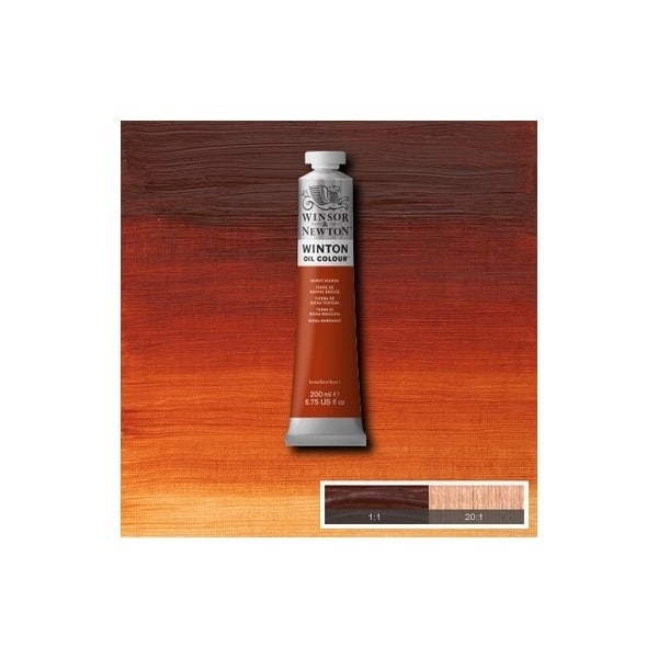 WINSOR Winton oil 200ml burnt sienna 074