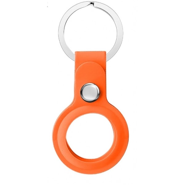 Silikon-hållare till AirTag med nyckelring, Orange