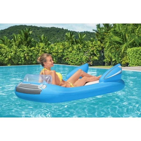 Bestway Pool- och badmadrass, Blå Klassisk Cabriolet