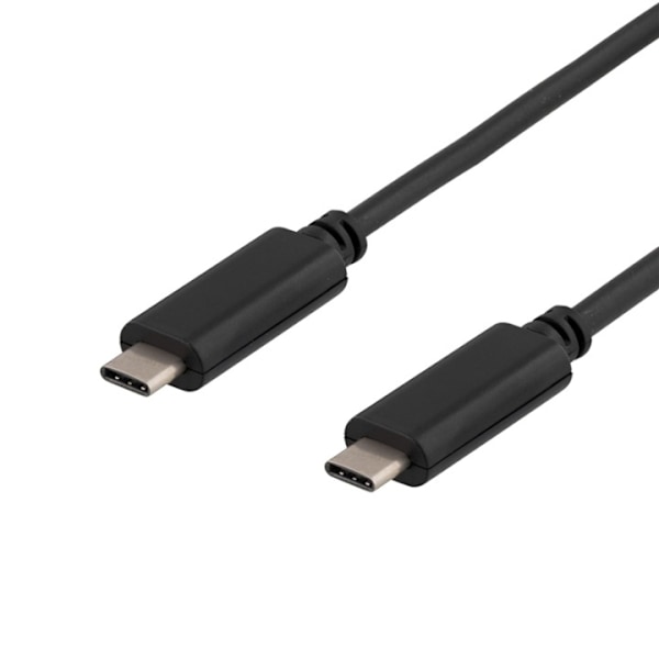 DELTACO USB 3.1 kaapeli, Gen 1, Typ C uros - Typ C uros , 0.5m, musta