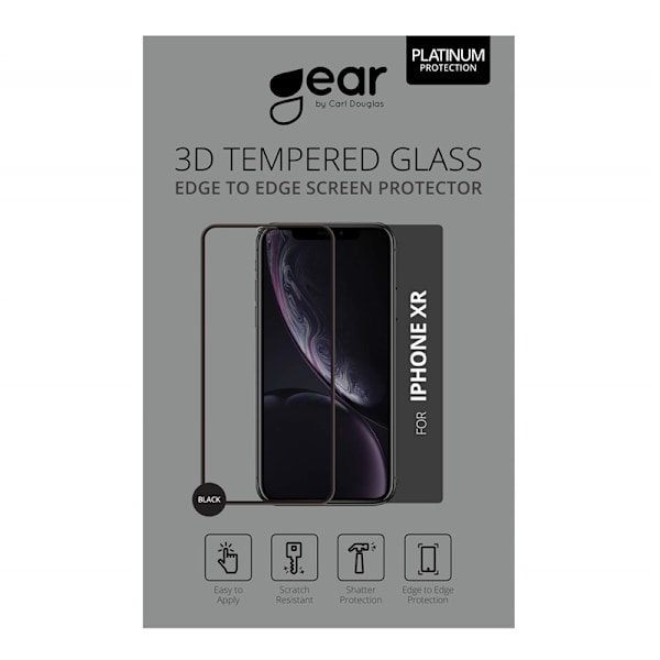 GEAR Skärmskydd 3D iPhone XR / 11 Transparent