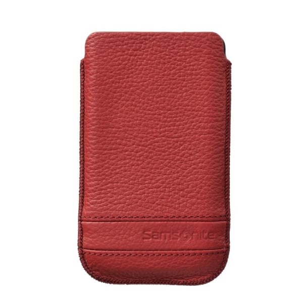 SAMSONITE Mobile Bag Classic Leather XL Red Röd