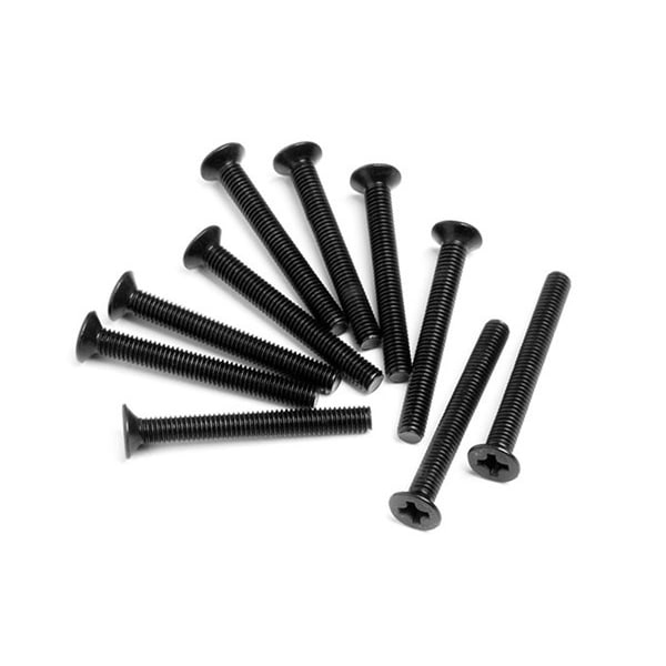 Flat Head Screw M3X26Mm (10Pcs)
