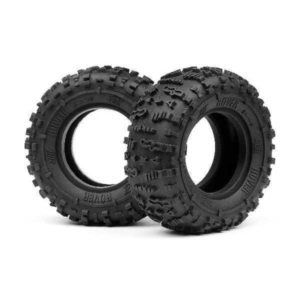 Rover 1.9 Tire (Red/Rock Crawler/2Pcs)