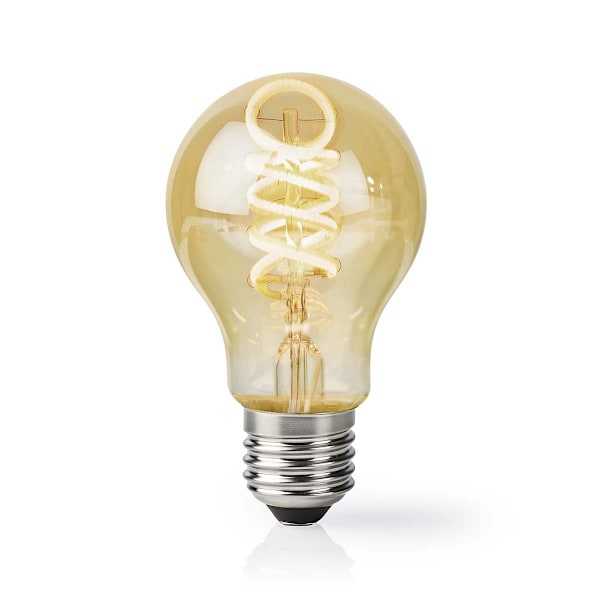 Nedis SmartLife LED Filamenttilamppu | Wi-Fi | E27 | 360 lm | 4.9 W | Lämpimästä kylmään valkoiseen | 1800 - 6500 K | Lasi | Android™ / IOS | polttimo