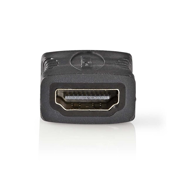Nedis HDMI™ -sovitin | HDMI™ Ulostulo | HDMI™ Ulostulo | Kullattu | Suora | PVC | Antrasiitti | 1 kpl | Laatikko