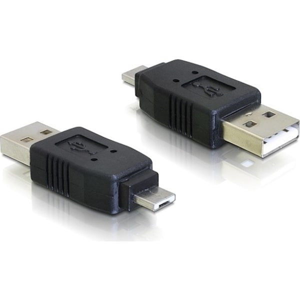 DeLOCK USB-adapter, Typ A hane till Micro-A hane, svart (65037)