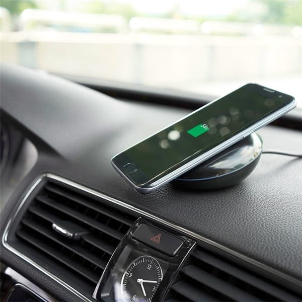 Trådløs Qi oplader, fast charge Sort (WA-14)
