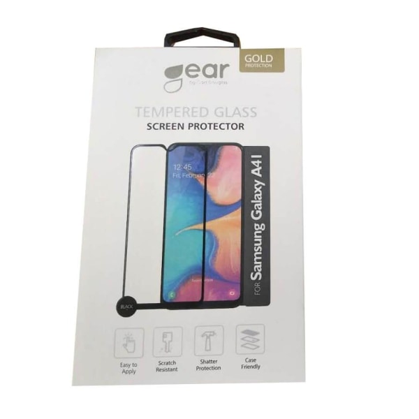 GEAR Hærdet Glas 2.5D Full Cover Samsung A41 Transparent