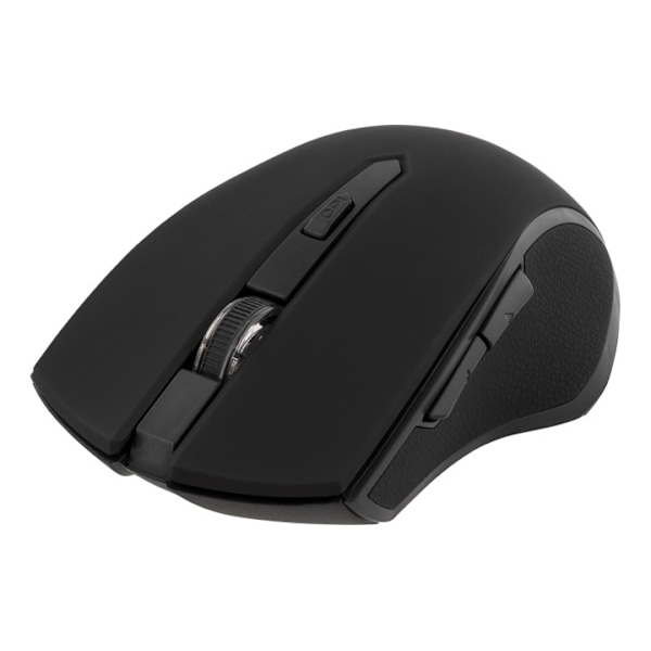 DELTACO wireless optical mouse, 5 buttons + scroll, 1600 DPI, USB, bla Sort