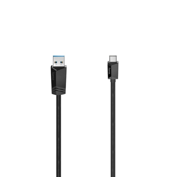 Hama Kabel USB-C - USB-A USB 3.2 5 Gbit/s 0.75m Sort
