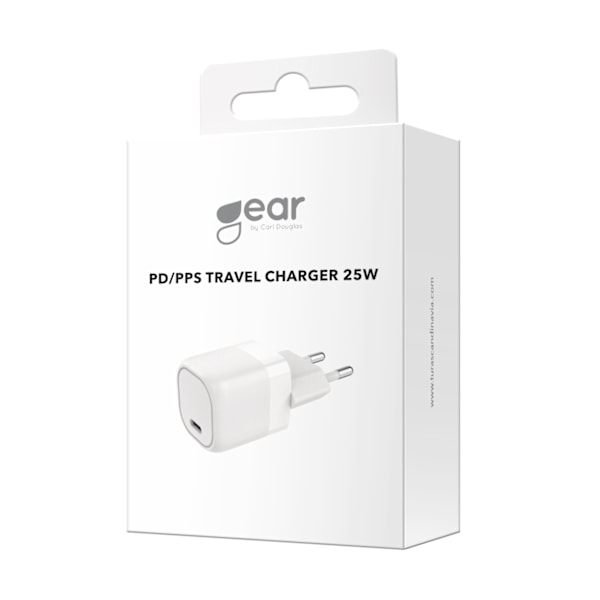 Gear Charger 220V 1xUSB-C PD/PPS 25W White