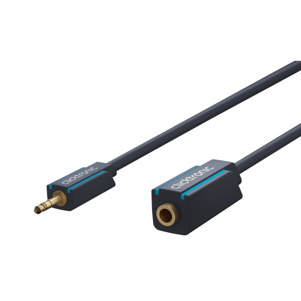 ClickTronic 3,5 mm AUX forlængerkabel, Stereo Premium kabel |