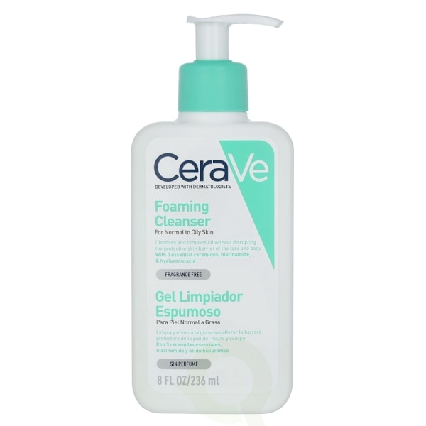 Cerave Foaming Cleanser w/Pump 236 ml For Normal To Oily Skin