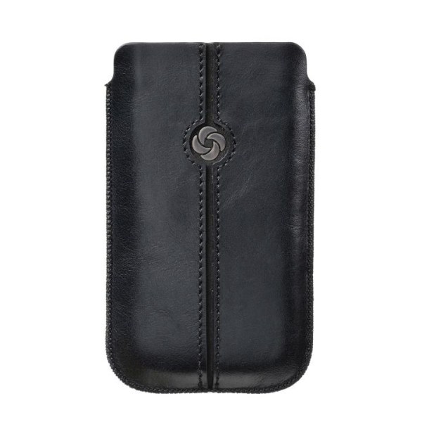 SAMSONITE Mobile Bag Dezir Leather Medium Black Svart