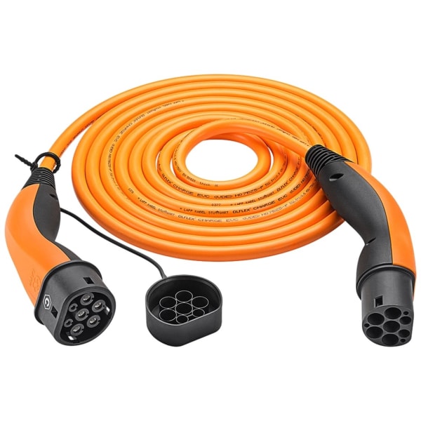 LAPP MOBILITY HELIX laddkabel Typ 2, upp till 22 kW, m, orange (5555935015) 32 A, 3-fas, för laddning av hybrid- och elbilar med Typ 2-anslutning