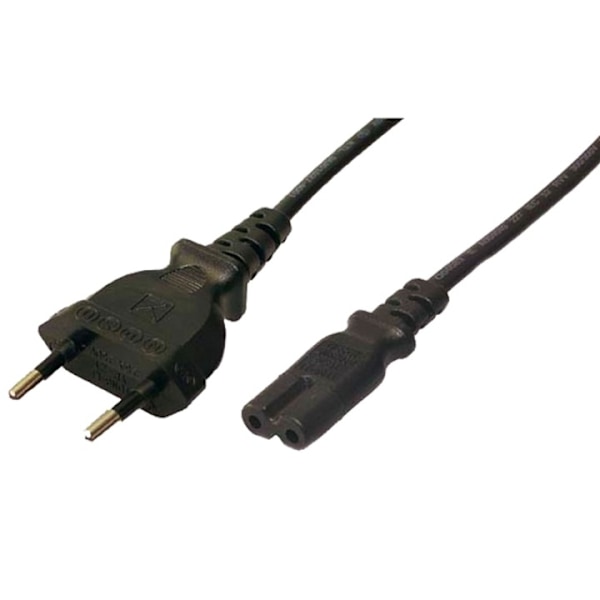 LogiLink Apparatkabel Euro - C7 Svart 1,8m